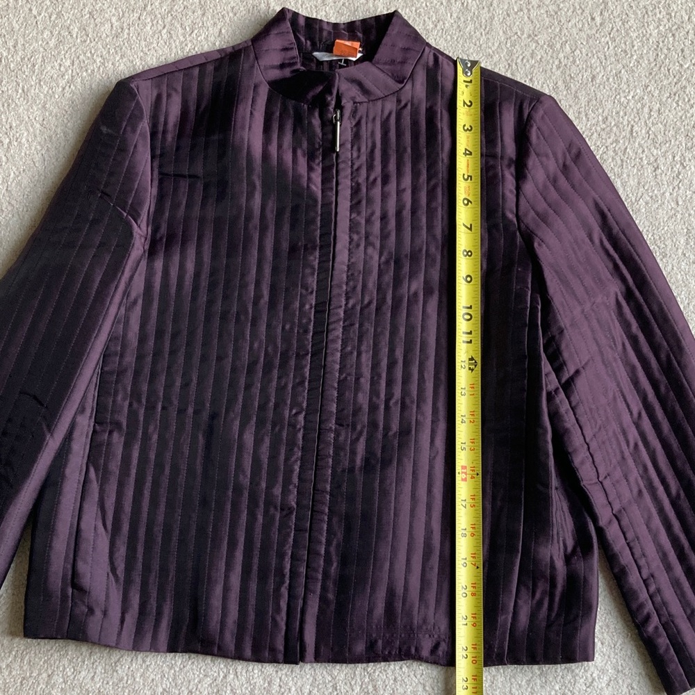 Max Mara polyester blend zip jacket (flawed) - image 8